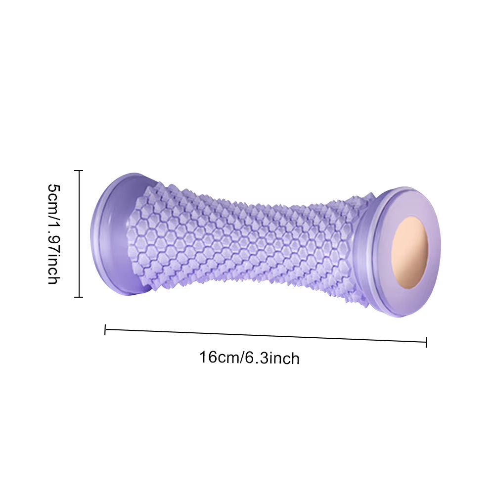 Foot Massage Roller Ergonomic Yoga Plantar Foot Roller Multifunctional Reflexology Foot Massager for Deep Tissue Muscle Massage