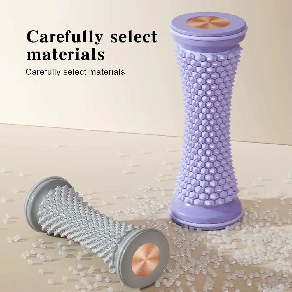 Foot Massage Roller Ergonomic Yoga Plantar Foot Roller Multifunctional Reflexology Foot Massager for Deep Tissue Muscle Massage