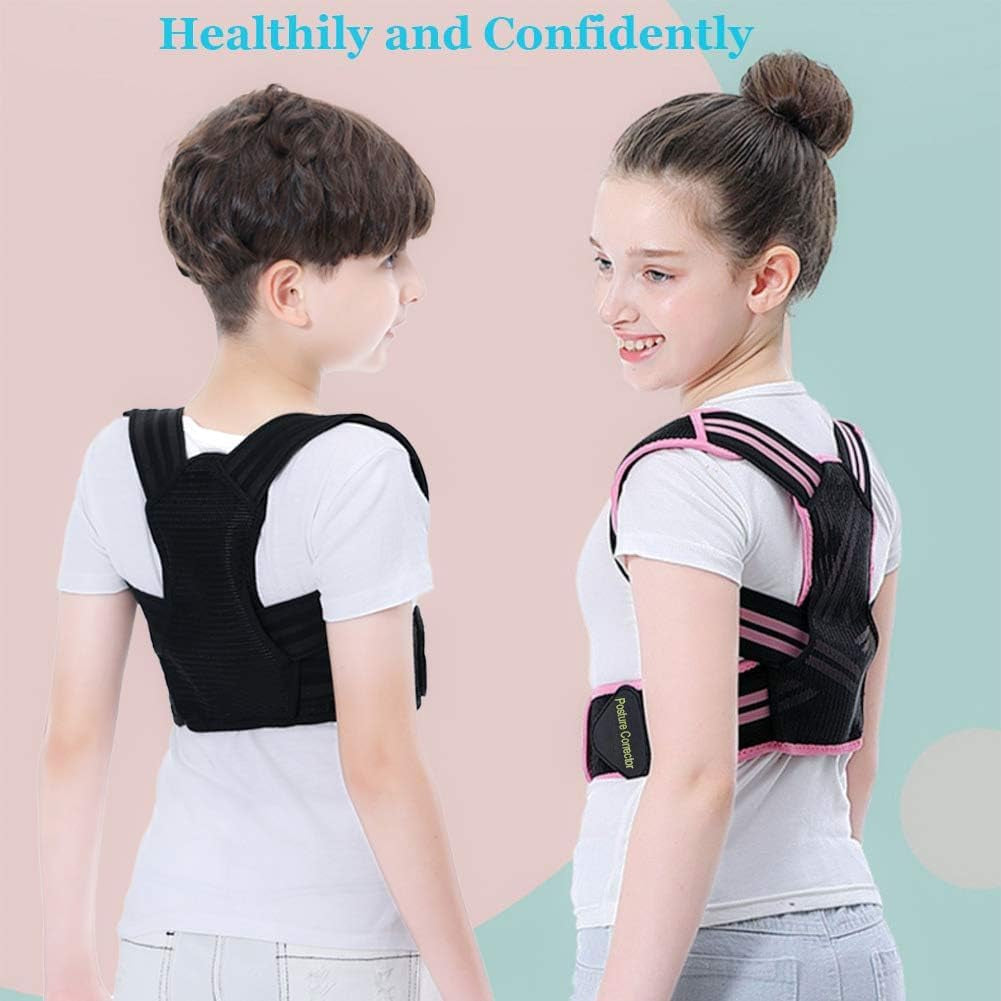 Professional Posture Corrector for Kids and Teens, Effective Upper Back Posture Brace for Teenagers Boys Girls Spinal Support to Improves Slouch, Prevent Humpback, Relieve Back Pain