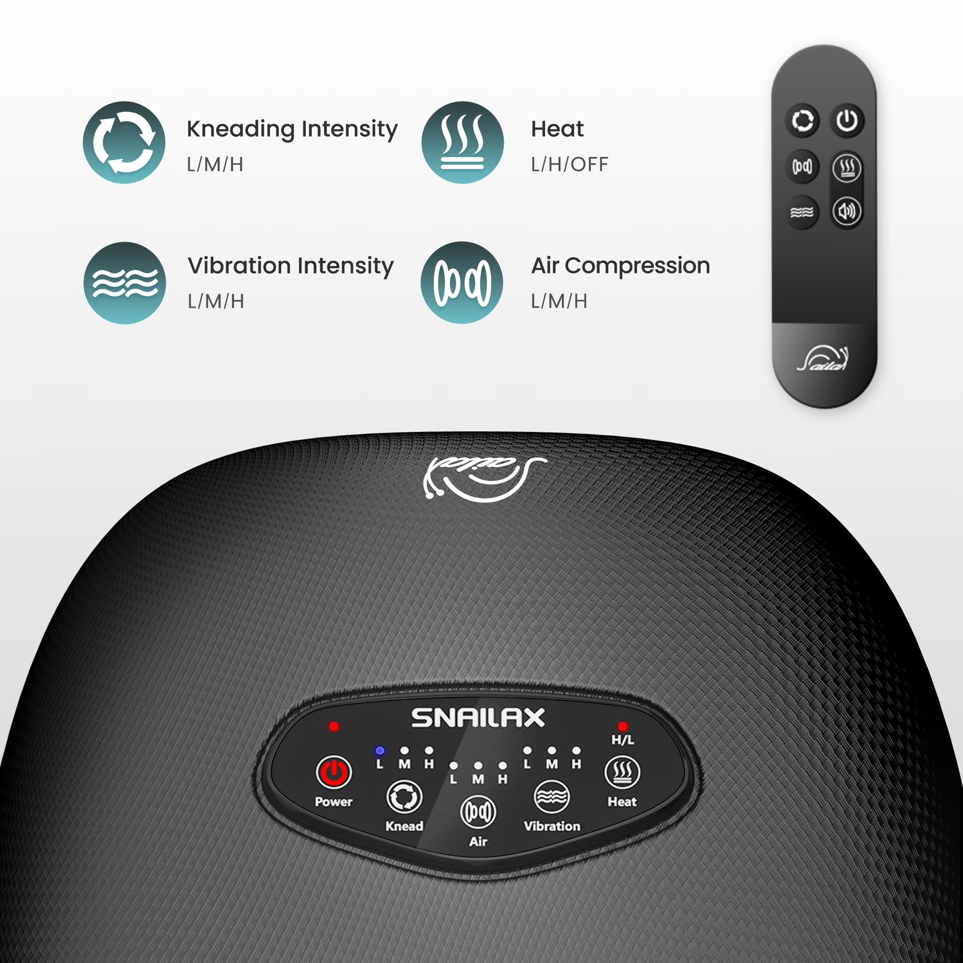 Foot Massager with Heat for Neuropathy & Tired Feet, Deep Kneading & Compression for Pain Relief