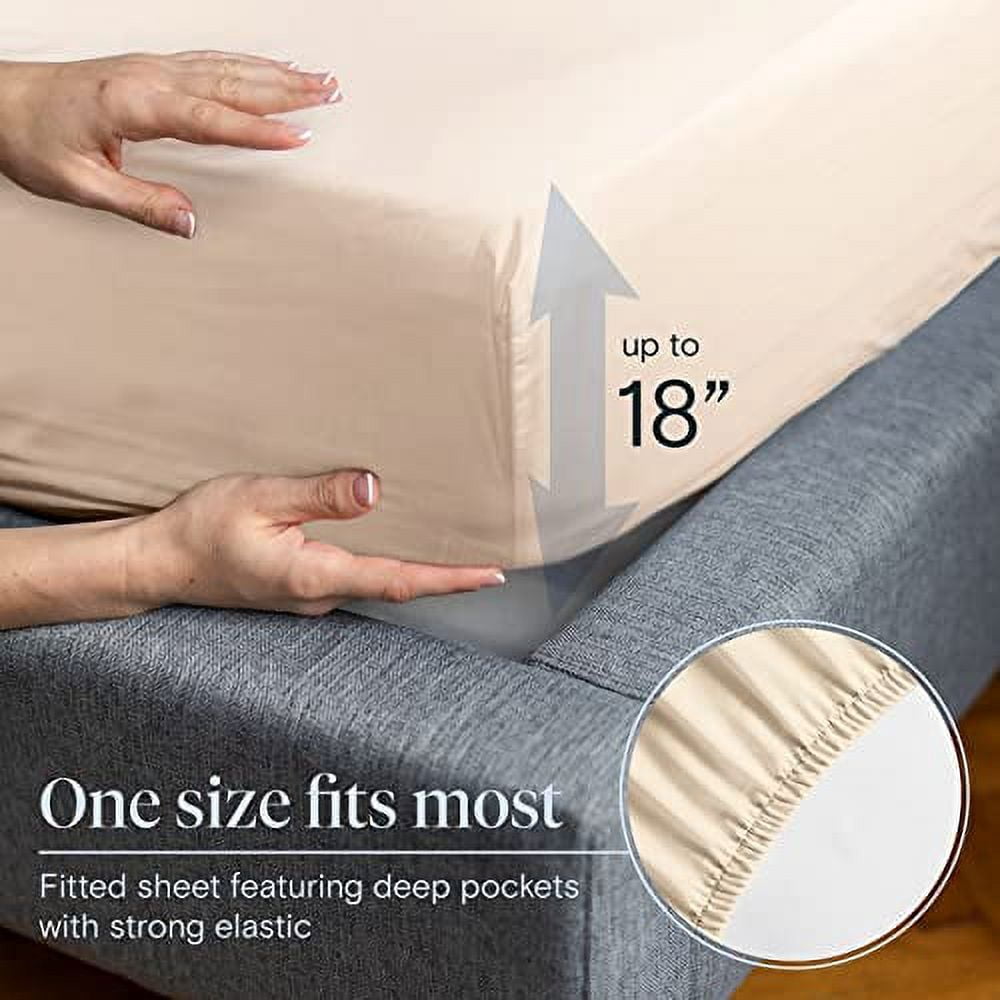 Transform Your Sleep with LuxClub's Full Cooling Microfiber Bed Sheet Set - 6 Piece, Off-White, Deep Pocket Design for Ultimate Comfort