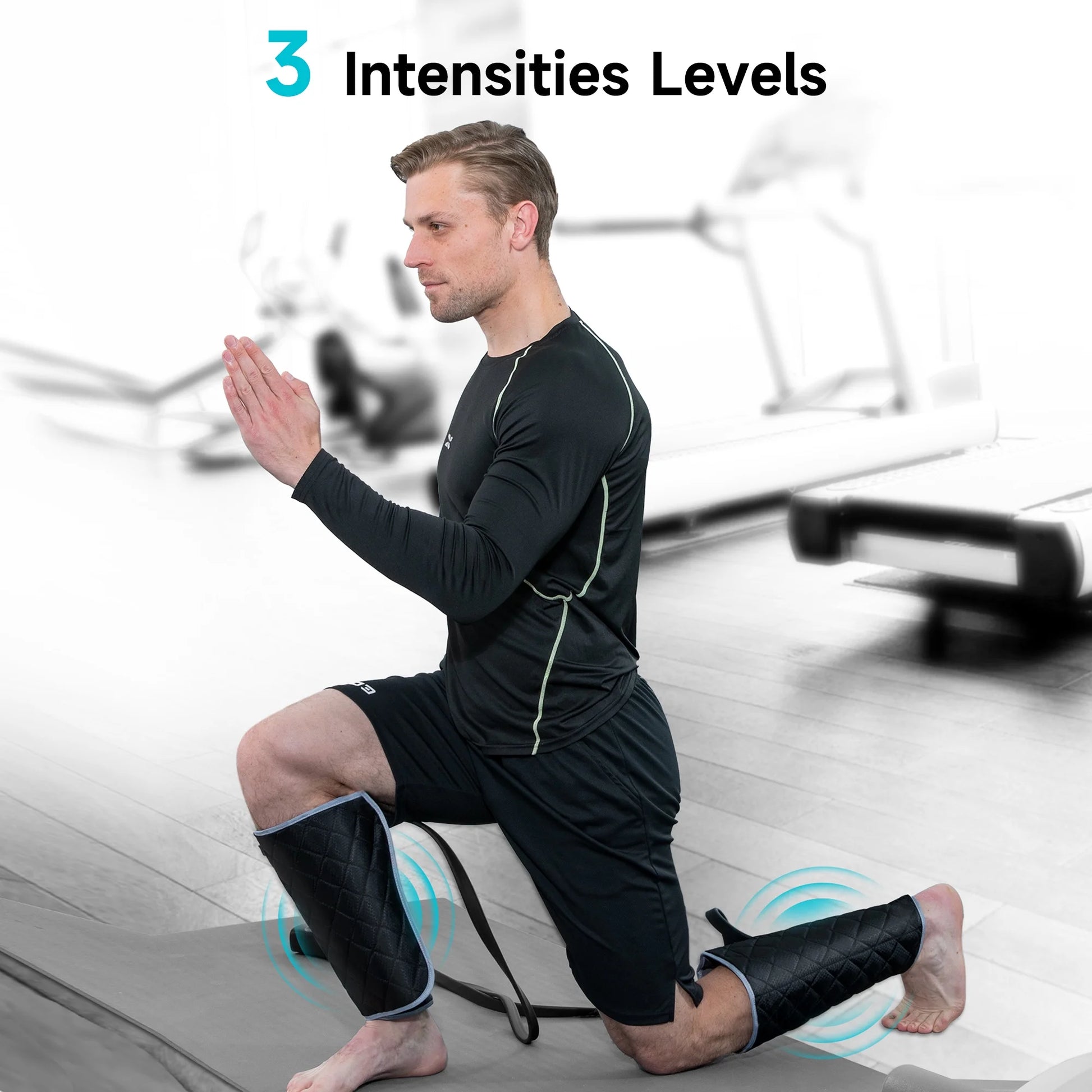 Leg Massager for Circulation, Leg Arm Calf Air Compression Massager with 6 Modes, 2 Heating Levels, 3 Intensities and Auto-Off