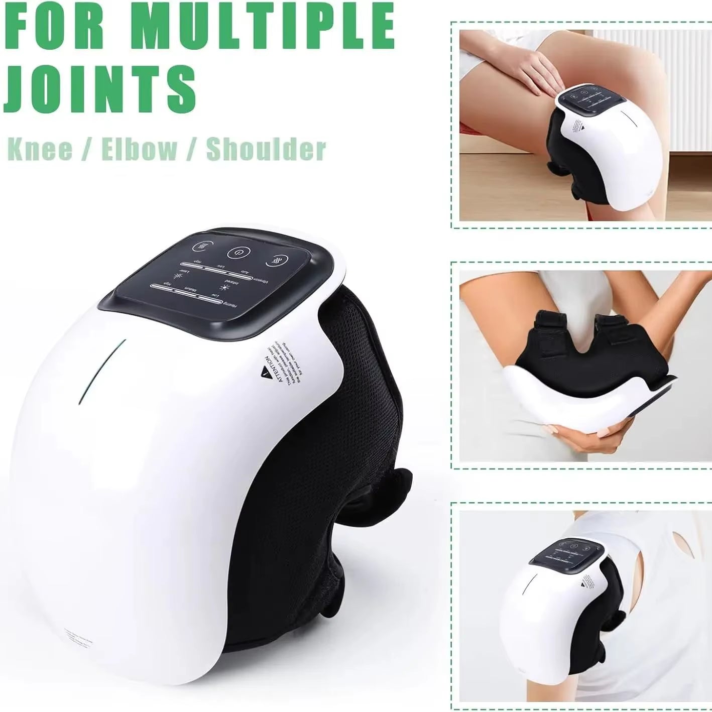 Portable knee and joint massager for elbow, shoulder, and knee comfort