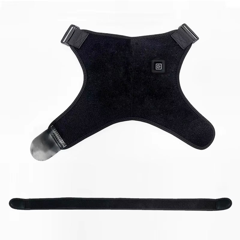 USB electric heated shoulder brace wrap for warmth and shoulder support